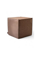 Estetik Decor-Puf Alf Cast Kahverengi Hakiki Deri Lamellebim Desen-Puf-1-Milagron.com