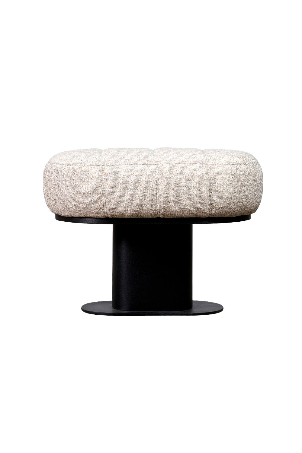 Estetik Decor-Puf Anouk Karat Kumaş - Metal Siyah Ayak-Puf-1-Milagron.com
