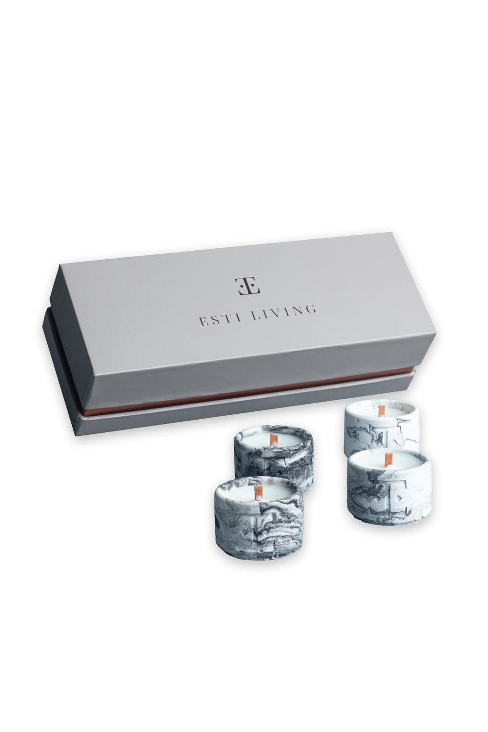 Esti Living-Black Rose Mini 4'lü Mum Seti-Mum-3-Milagron.com