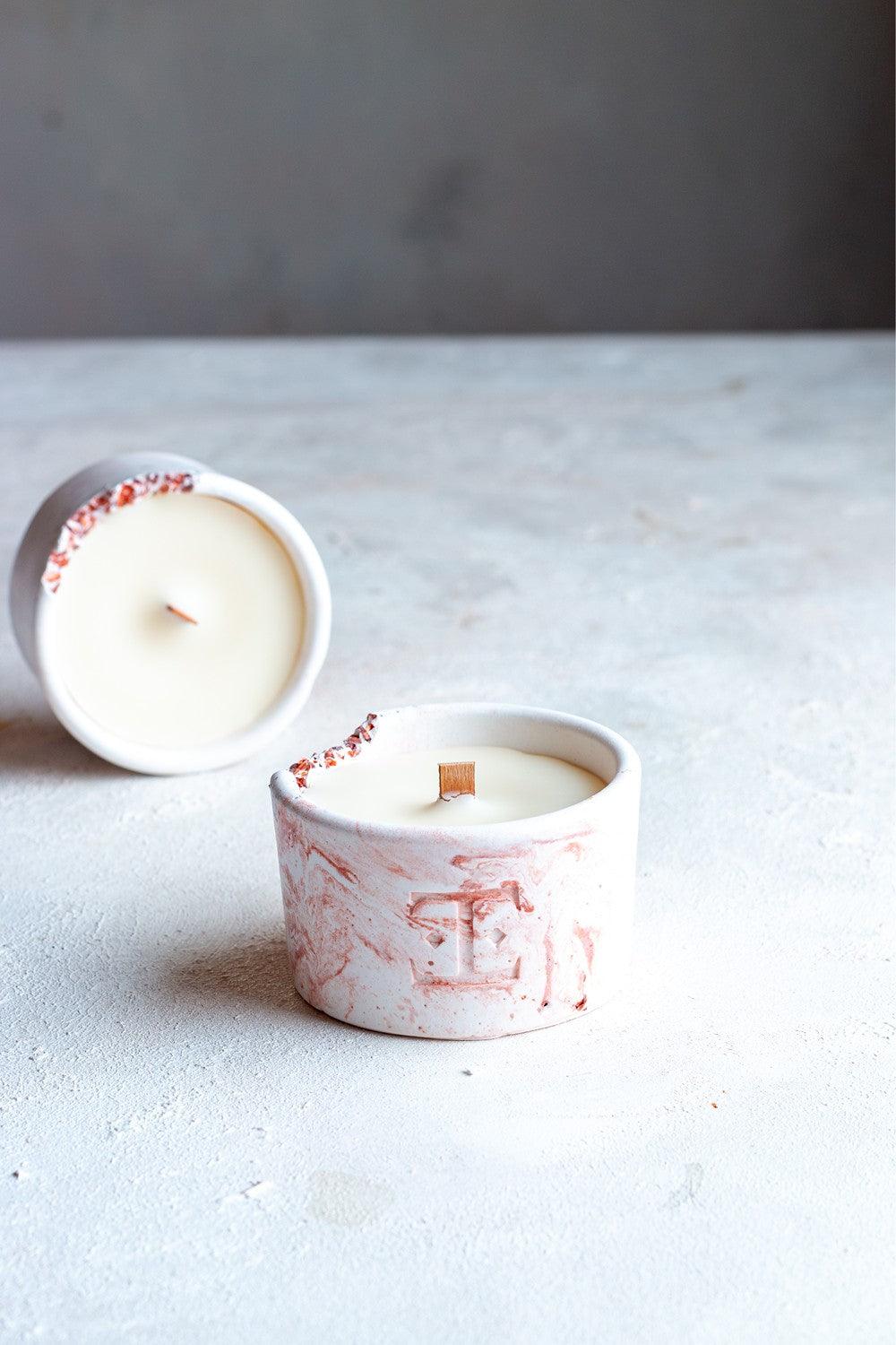 Esti Living-Copper Charm Midi 2'li Mum Seti-Mum-3-Milagron.com