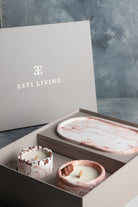 Esti Living-Copper Charm Taşlı Küçük Boy Mum-Mum-3-Milagron.com