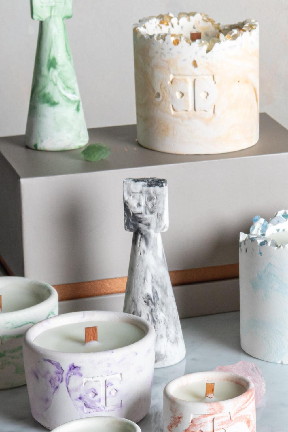 Esti Living-Lavender Midi 2'li Mum Seti-Mum-5-Milagron.com