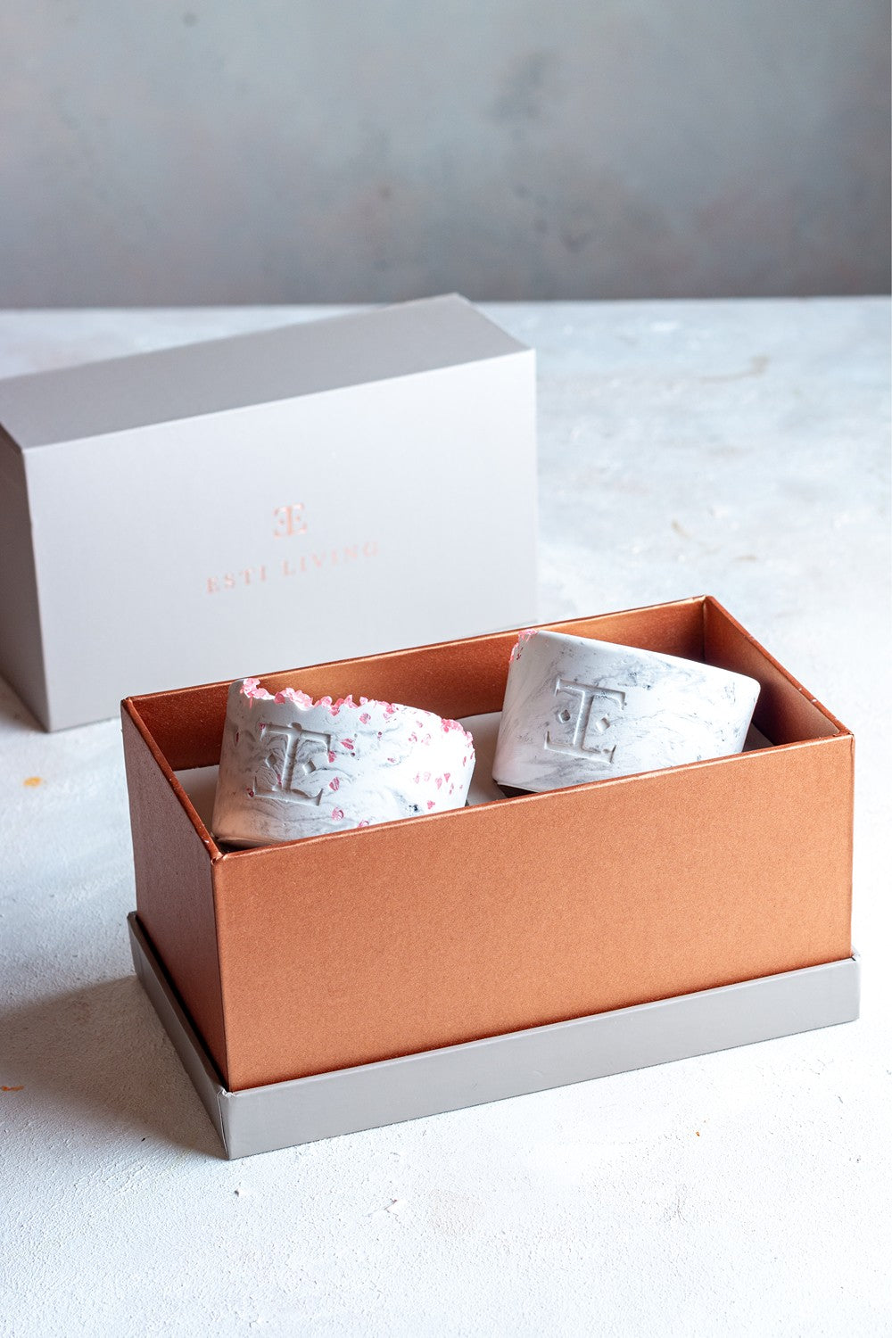 Esti Living-Silver Glow Midi 2'li Mum Seti-Mum-4-Milagron.com