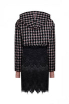 Eudoimonia-Mary Of Magdalene- Tweed Sweatshirt Crop-Sweatshirts & Hoodies-5-Milagron.com