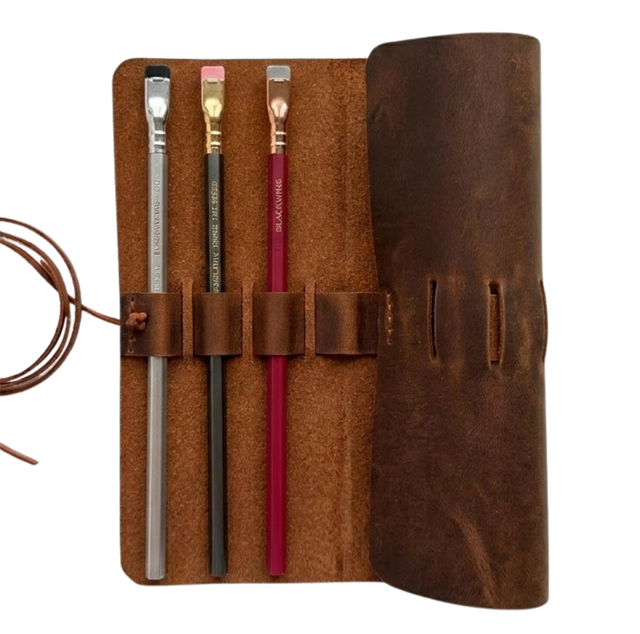Euk Design Deri Slim Rulo Kalemlik