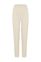Exquise-Arka Bel Detaylı Düz Kesim Regular Kemik Pantolon-Pantolon-6-Milagron.com