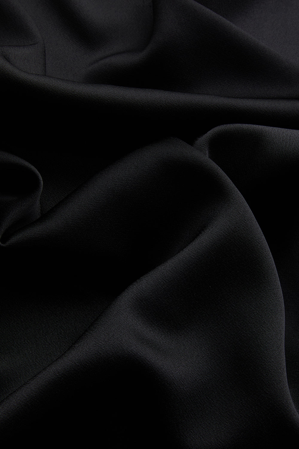 Exquise-Askılı A Kesim Regular Fit Siyah Saten Maxi Elbise-ELBİSE-6-Milagron.com