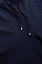 Exquise-Bağcık Detaylı Rahat Kesim Lacivert örme Pantolon-Pantolon-7-Milagron.com