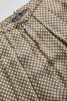 Exquise-Bağcıklı Beli Lastikli Desenli Regular Midi çok Renkli Etek-ETEK-7-Milagron.com