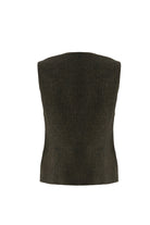 Exquise-Balıksırtı Desenli Bisiklet Yaka Astarlı Slim Fit Cepli Gri Yelek-YELEK-9-Milagron.com