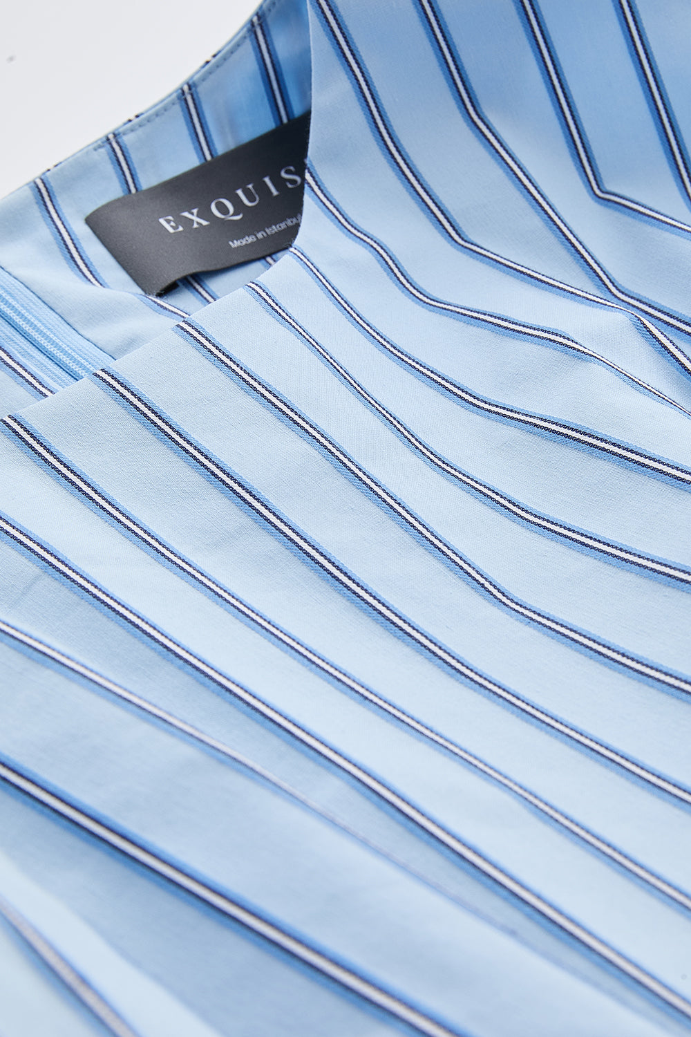 Balon Kollu Bele Oturan Cepli Regular Mini Çok Renkli Elbise