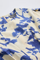 Balon Kollu Cepli Bele Oturan Fermuarlı Mini Saks Kemik Elbise