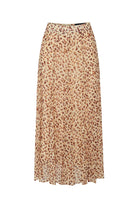 Exquise-Bele Oturan Etekleri Kloş Desenli Midi Boy şifon Etek-Etek-6-Milagron.com