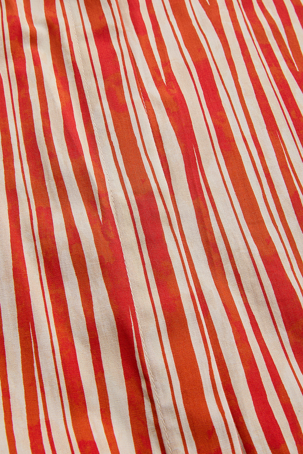 Exquise-Beli Bağlama Detaylı Kırmızı çizgili Midi Gömlek Elbise-ELBİSE-7-Milagron.com