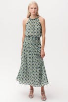 Beli Büzgülü Fermuarlı Regular Midi Etek