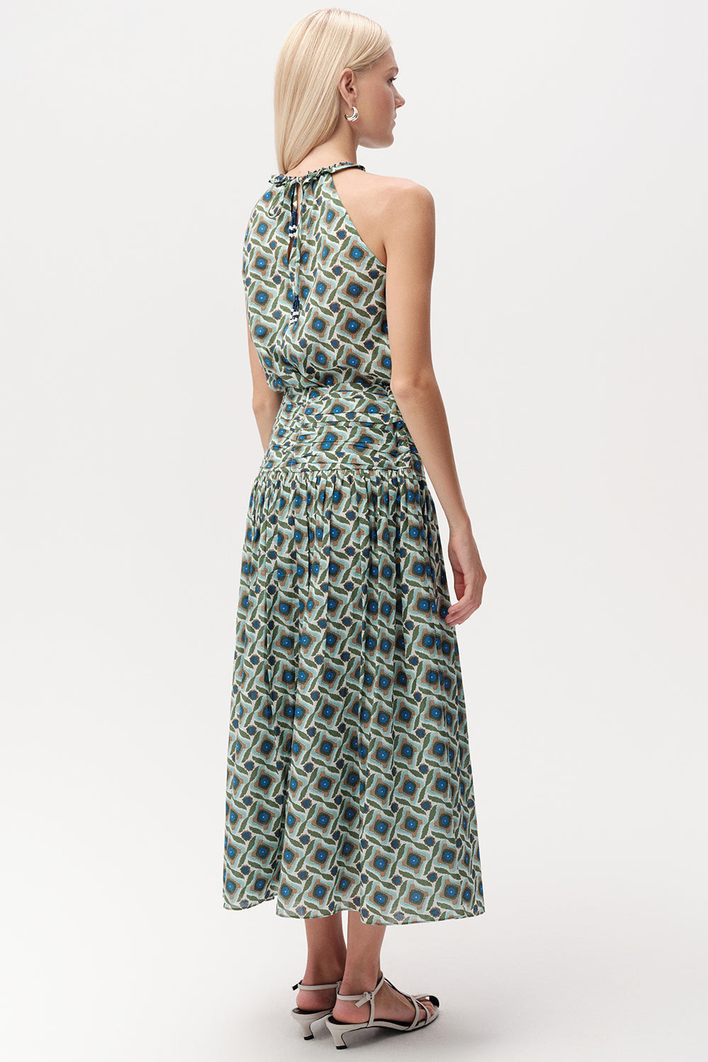 Beli Büzgülü Fermuarlı Regular Midi Etek