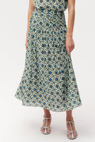 Beli Büzgülü Fermuarlı Regular Midi Etek