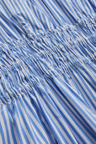 Exquise-Beli Büzgülü V Yaka Yarasa Kol Midi Elbise-Elbise-7-Milagron.com