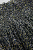 Exquise-Beli Gipeli Büzgülü Regular Midi çok Renkli Etek-ETEK-7-Milagron.com