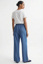 Boru Paça Beli Bağcıklı Cepli Regular Denim Pantolon