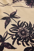 Exquise-Boyundan Bağlamalı çiçek Desenli Floş Kumaş Maxi Boy Elbise-ELBİSE-6-Milagron.com