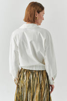 Exquise-Ceket Yaka Regular Uzun Kollu Pamuklu Kemik Ceket-CEKET-4-Milagron.com