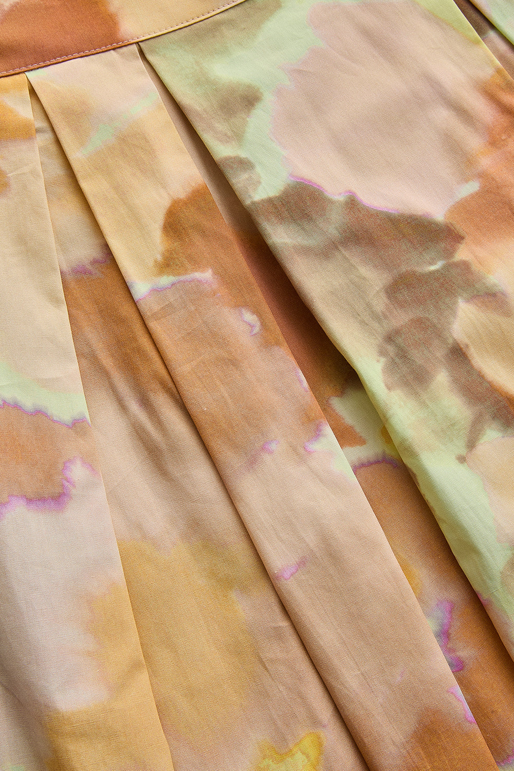 Exquise-Cepli Pamuklu Bol Kesim Soyut Desen Midi Etek-Etek-6-Milagron.com