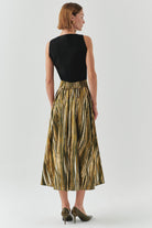 Exquise-Cepli Regular Fit Midi çok Renkli Etek-ETEK-3-Milagron.com