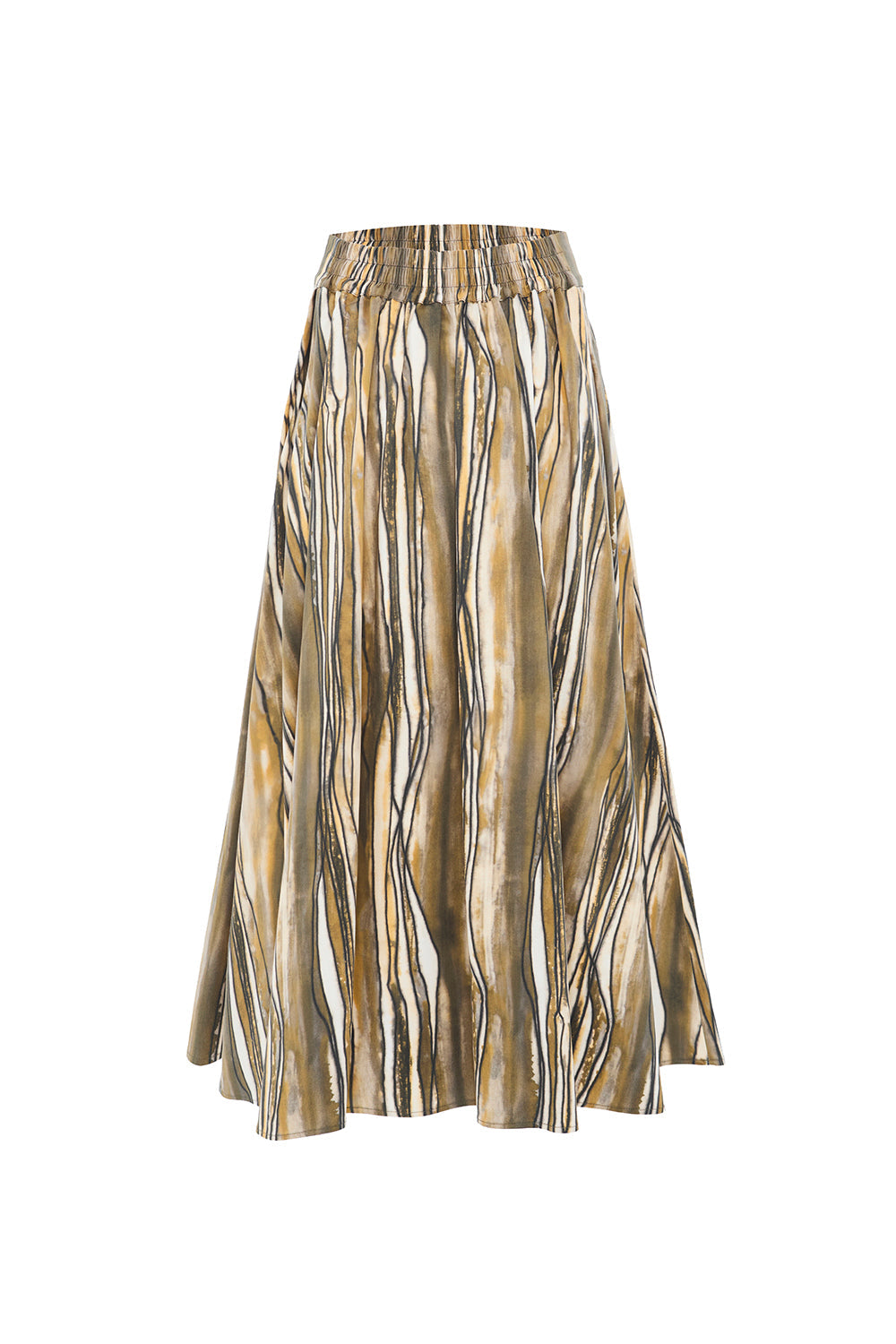 Exquise-Cepli Regular Fit Midi çok Renkli Etek-ETEK-7-Milagron.com