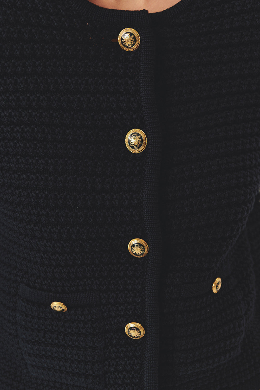 Exquise-Düğme Detaylı Pamuklu Regular Triko Hırka-Kazak & Triko-10-Milagron.com