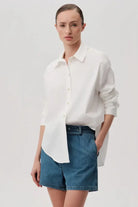 Exquise-Düğme Detaylı Regular Pamuklu Gömlek-Gömlek-1-Milagron.com