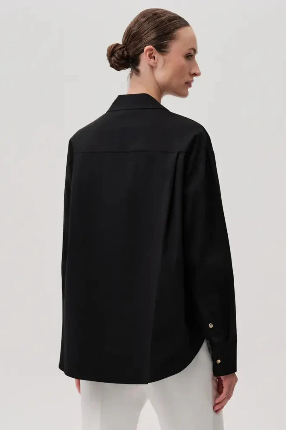 Exquise-Düğme Detaylı Regular Pamuklu Gömlek-Gömlek-17-Milagron.com