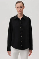 Exquise-Düğme Detaylı Regular Pamuklu Gömlek-Gömlek-19-Milagron.com