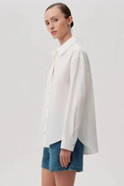 Exquise-Düğme Detaylı Regular Pamuklu Gömlek-Gömlek-4-Milagron.com