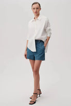 Exquise-Düğme Detaylı Regular Pamuklu Gömlek-Gömlek-5-Milagron.com