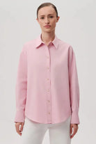 Exquise-Düğme Detaylı Regular Pamuklu Gömlek-Gömlek-6-Milagron.com