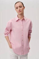 Exquise-Düğme Detaylı Regular Pamuklu Gömlek-Gömlek-9-Milagron.com