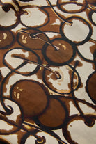 Exquise-Düğmeli Bisiklet Yakalı Kısa Kol Desenli Mini Elbise-Elbise-6-Milagron.com