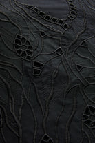 Exquise-Düşük Kol Fisko Detaylı Pamuklu Rahat Kalıp Elbise-ELBİSE-11-Milagron.com