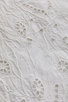 Exquise-Düşük Kol Fisko Detaylı Pamuklu Rahat Kalıp Elbise-ELBİSE-7-Milagron.com