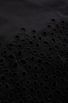 Exquise-Düşük Kol önden Düğmeli Etek Uçları Fistolu Bele Oturan Midi Boy Gömlek Elbise-ELBİSE-13-Milagron.com