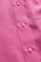 Exquise-Düz Kesim Lyocell Regular Pembe Gömlek-Gömlek-6-Milagron.com