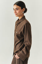 Exquise-Ekose Desenli Uzun Kollu Regular Gömlek-GÖMLEK-2-Milagron.com