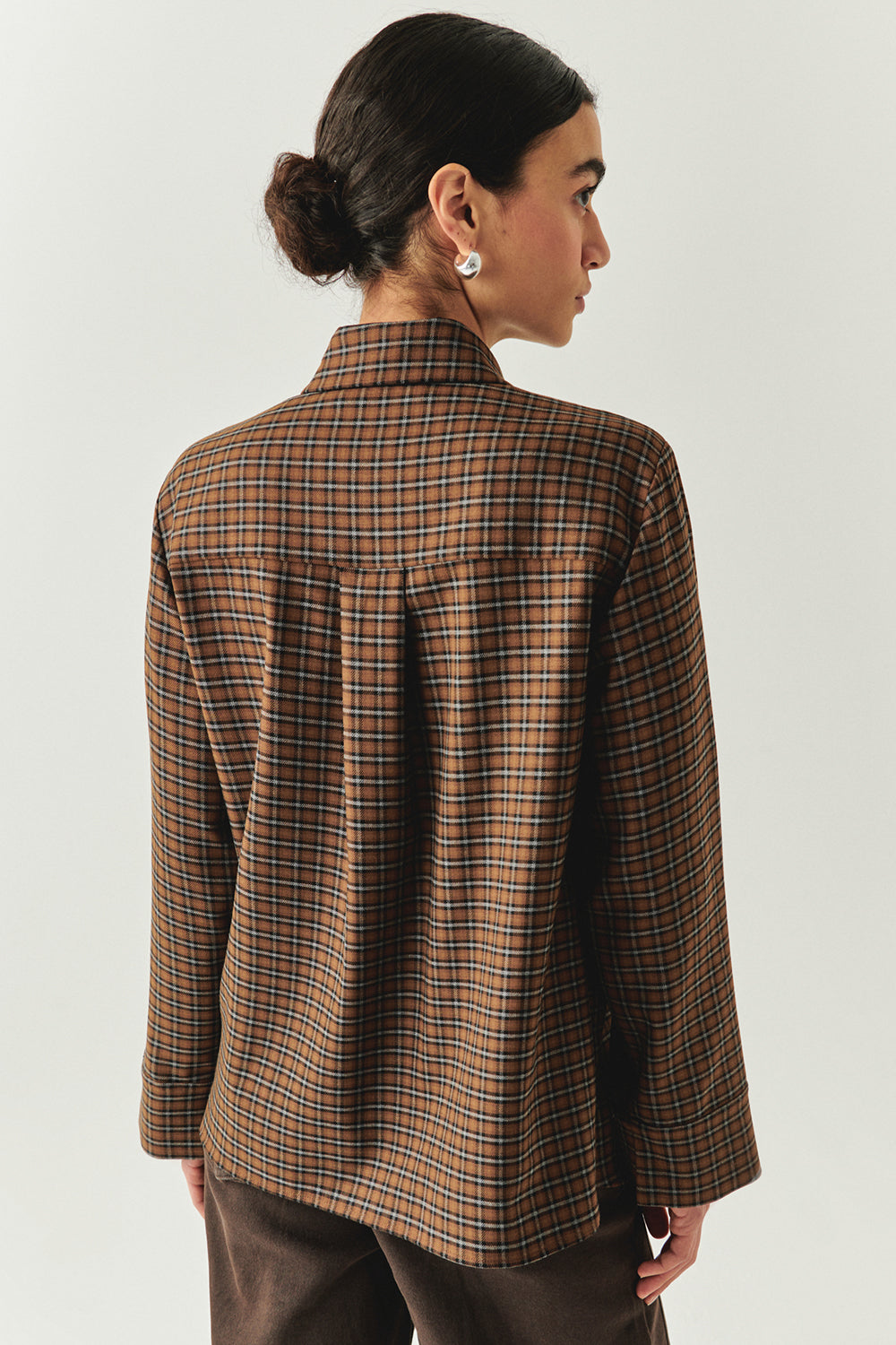 Exquise-Ekose Desenli Uzun Kollu Regular Gömlek-GÖMLEK-3-Milagron.com