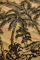 Exquise-Gömlek Yaka Kemerli Etek Uçları Desenli Pamuklu Diz üstü Elbise-ELBİSE-7-Milagron.com