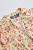 Gömlek Yaka Manşetli Bele Oturan Regular Midi Çok Renkli Elbise