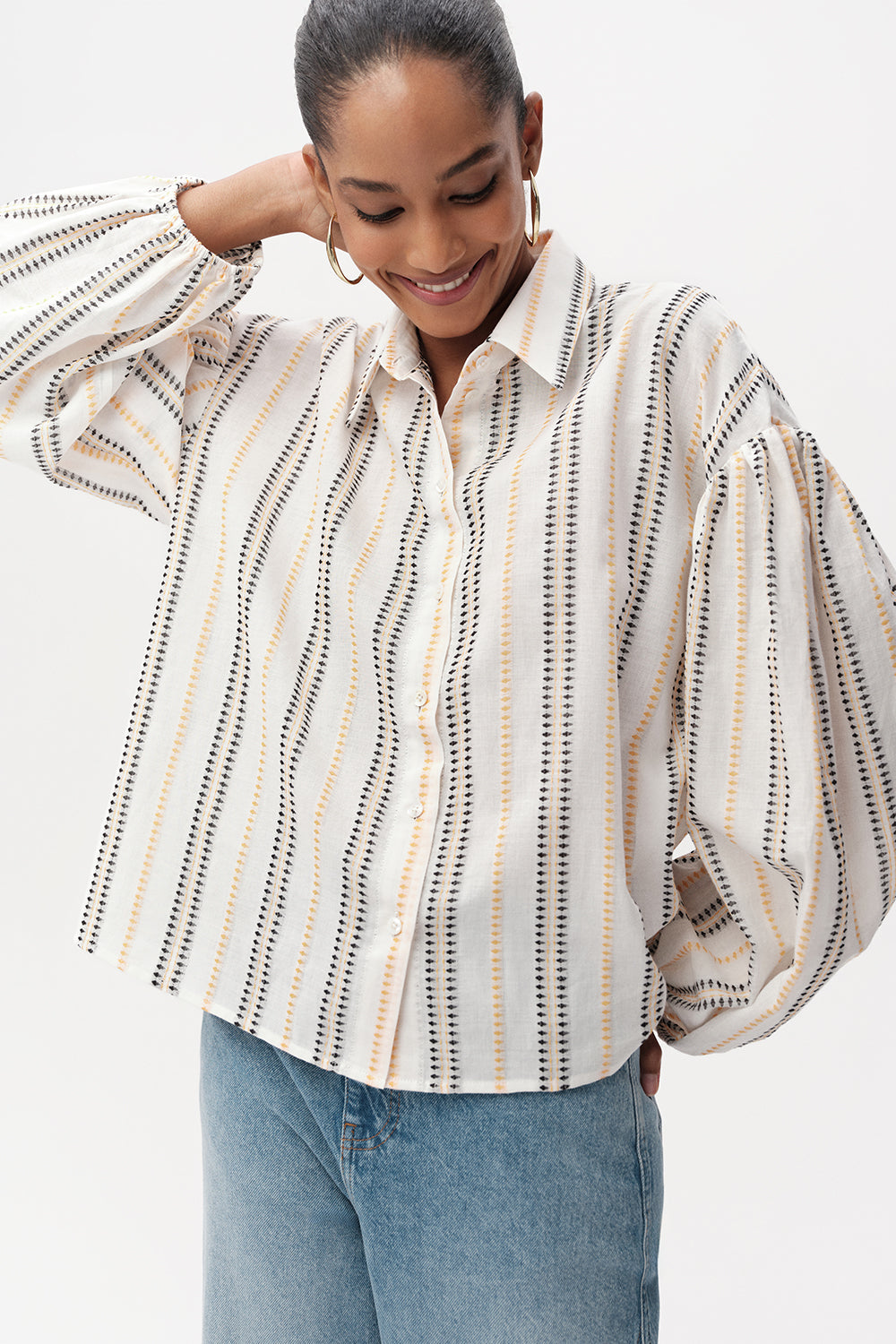 Gömlek Yaka Uzun Kollu Düğmeli Regular Gömlek