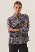 Exquise-Hakim Yaka Uzun Kol Rahat Kesim Desenli Pamuklu Gömlek-Gömlek-2-Milagron.com