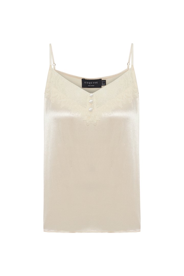 Exquise-İnce Ayarlanabilir Askılı Regular Fit Bluz-Bluz-6-Milagron.com