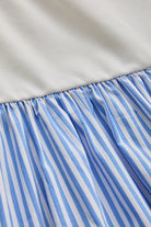 Exquise-İşleme Detaylı Kısa Kollu Bisiklet Yaka Regular Midi Elbise-ELBİSE-6-Milagron.com